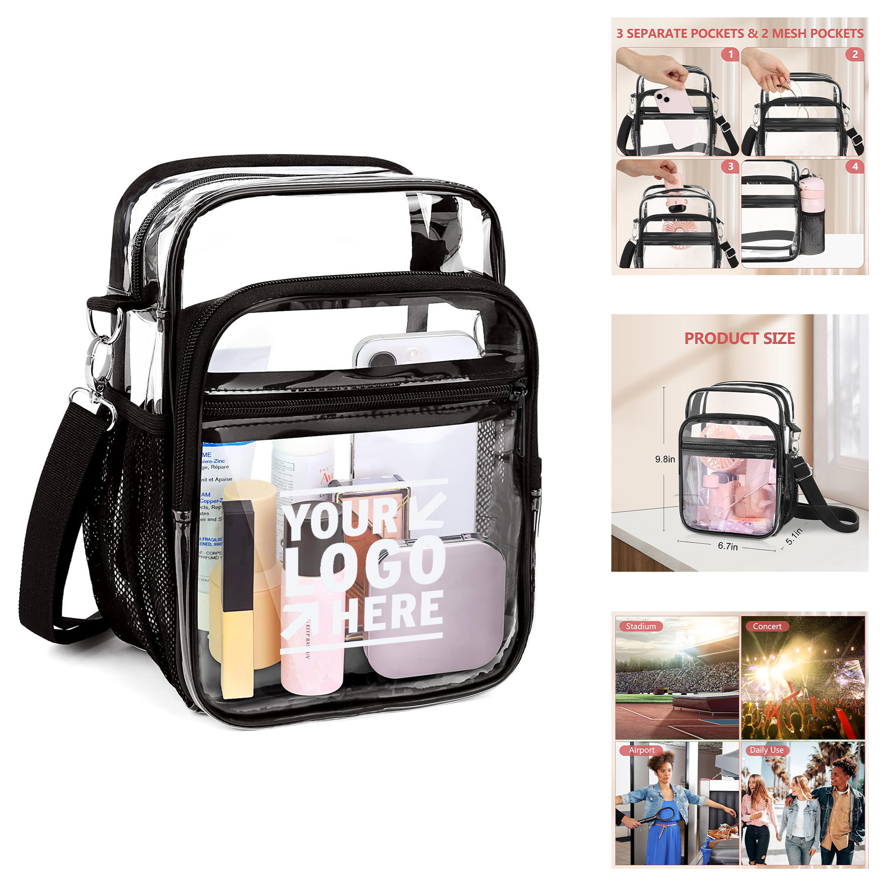 Clear Crossbody Bag