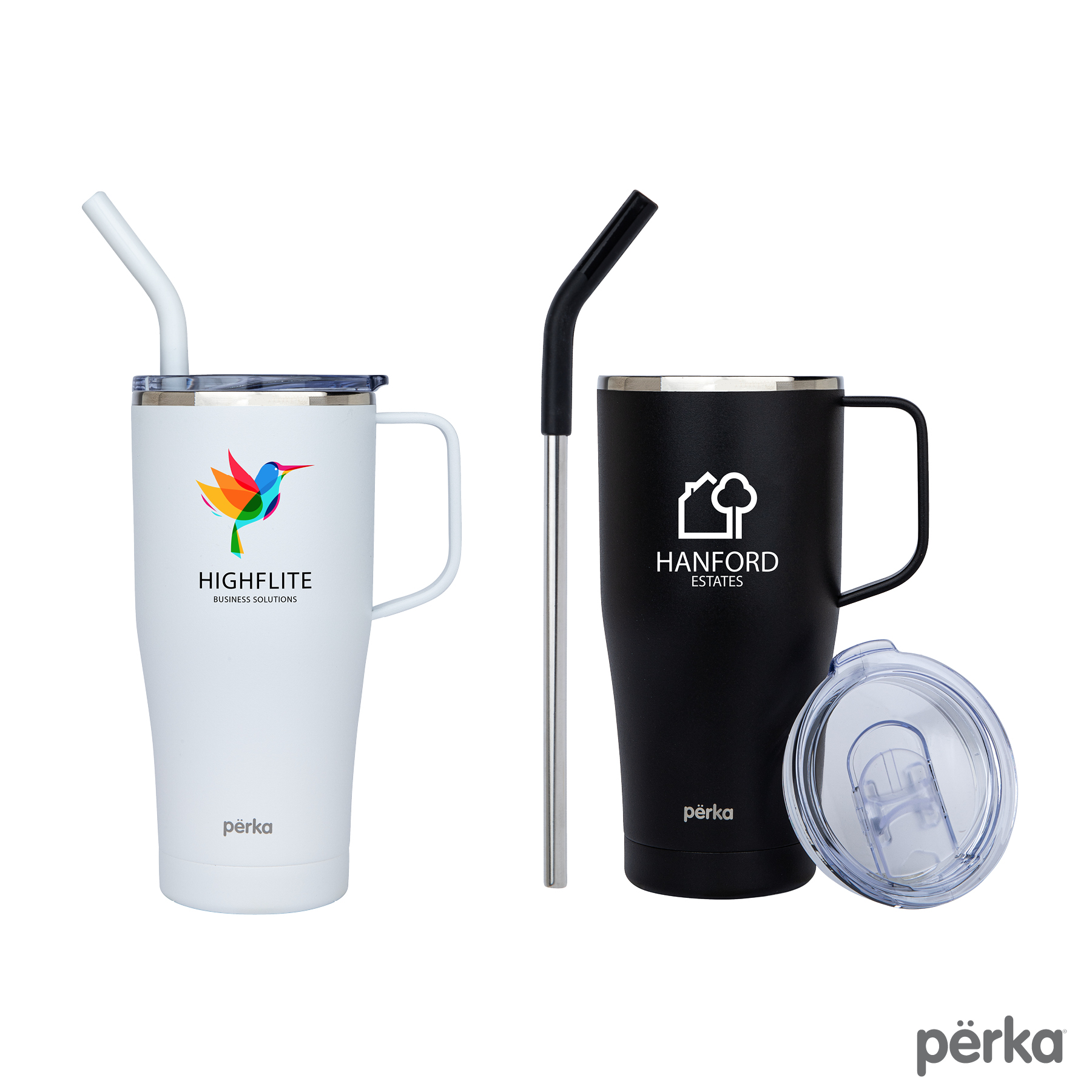 Perka® Clayton 20 oz. Double Wall, Stainless Steel Travel Mug 2