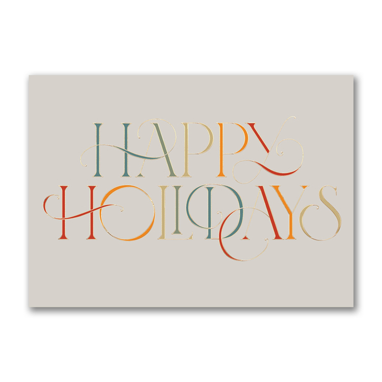 Colorful Holidays Card 1