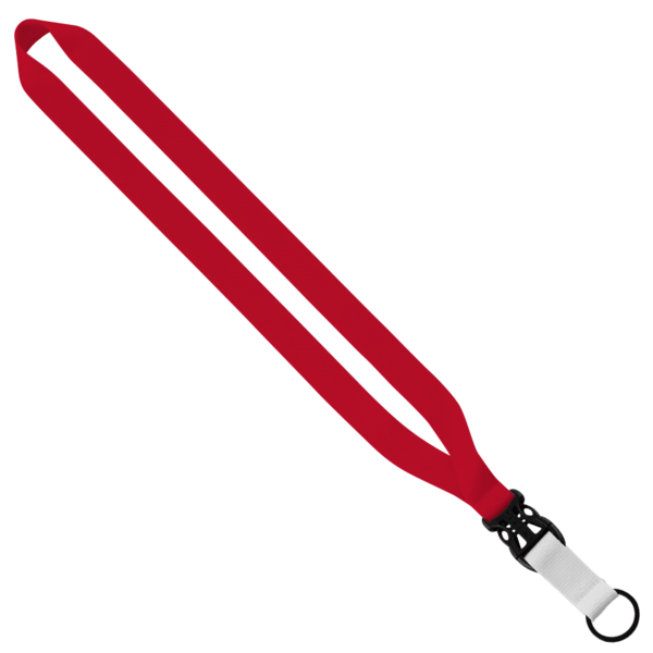 3/4" Multi-Color Polyester Lanyard with Slide Buckle Release & Split-Ring 59