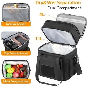 Double Layer Cooler Insulated Ice Lunch Bag 3