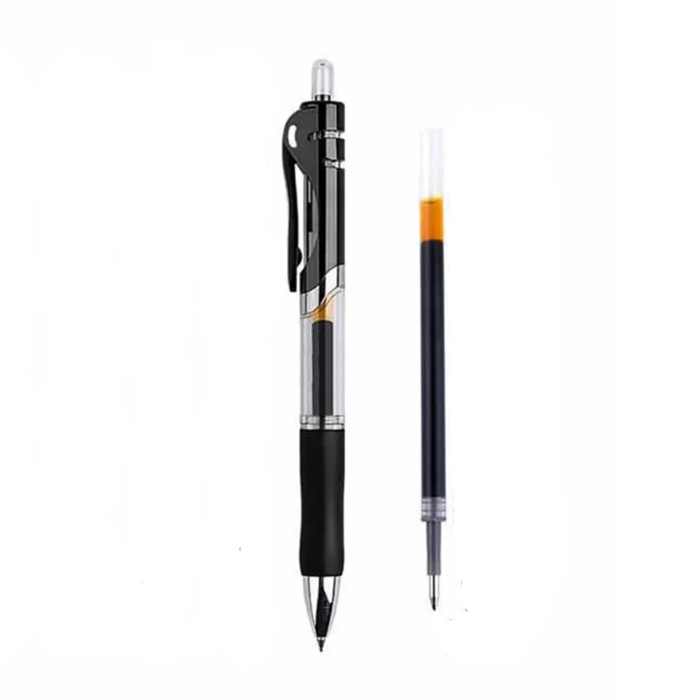 Inkflow Retractable Gel Pens With Rubber Grip 5