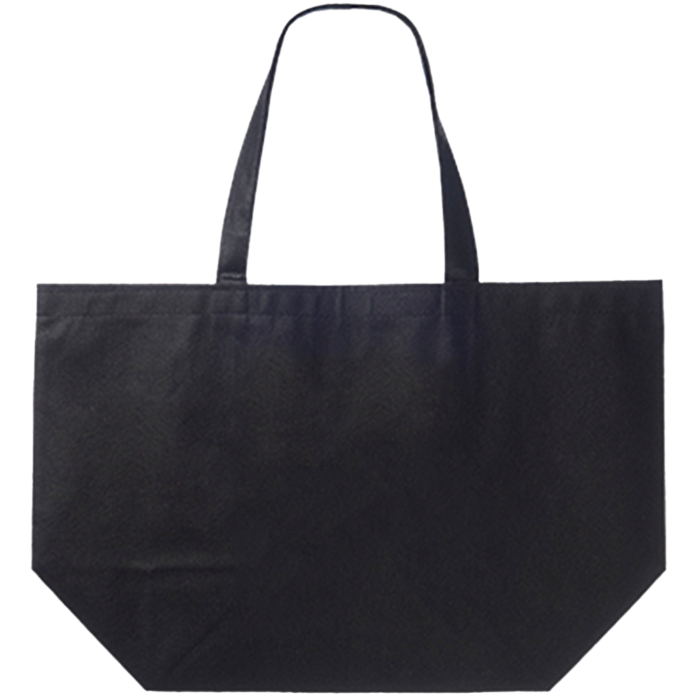 Non-woven promotional budget shopping Tote Bag W/ Gusset (20" x 13" x 8")