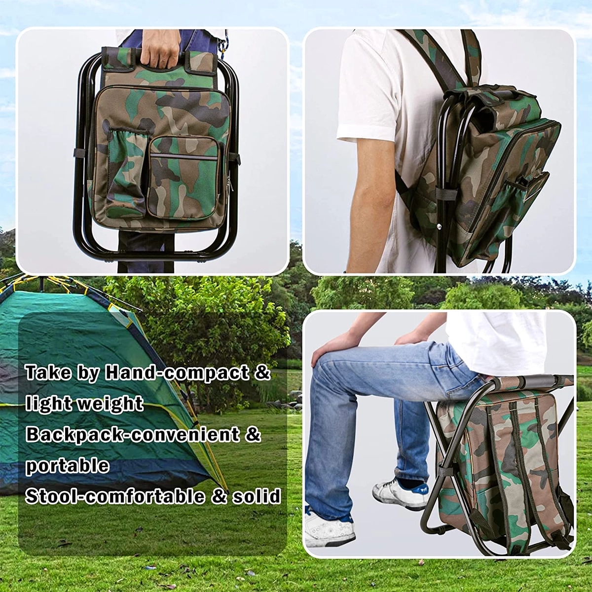 Camping Chair Backpack Cooler Bag 4