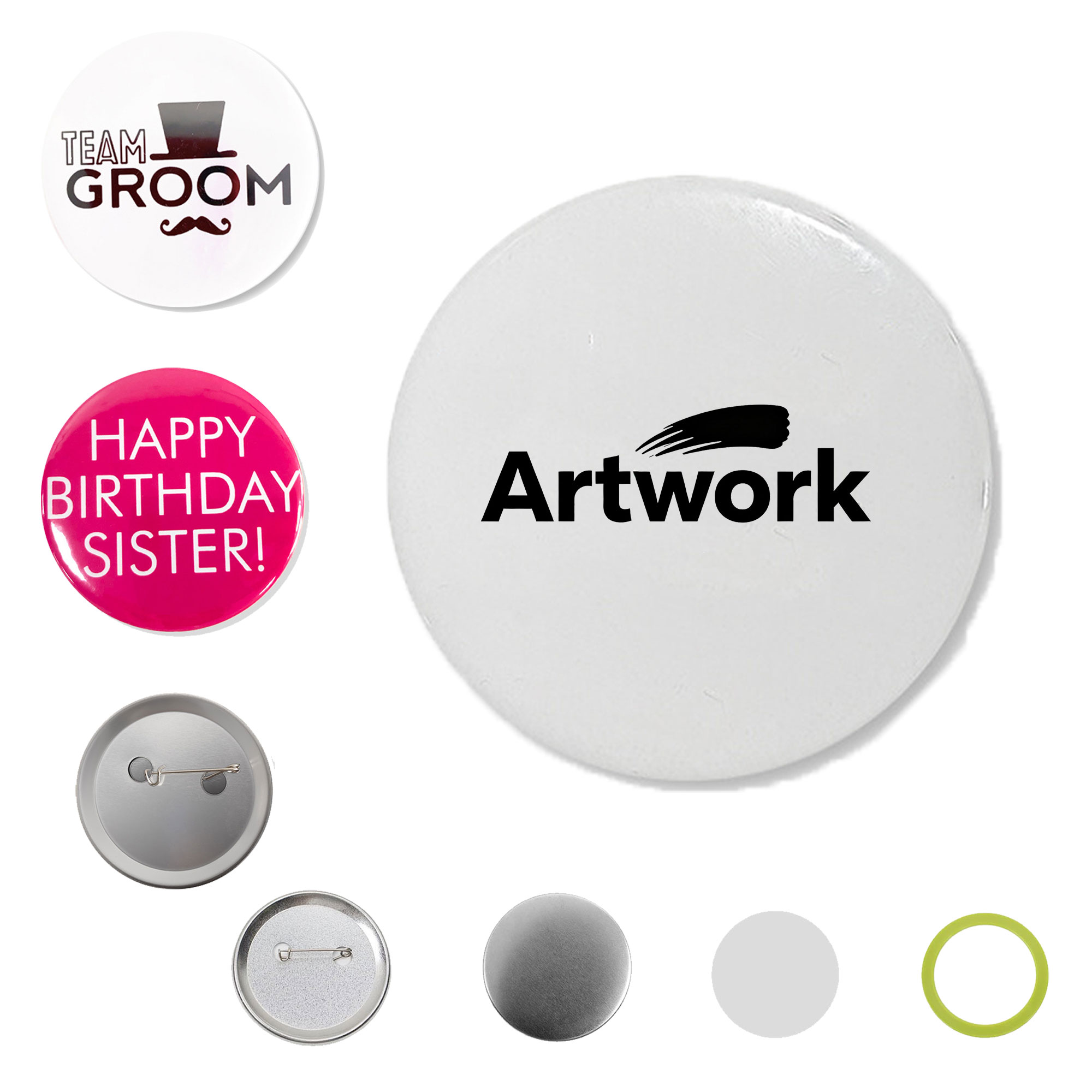 Customized Full-Color Tinplate Button Pin 2