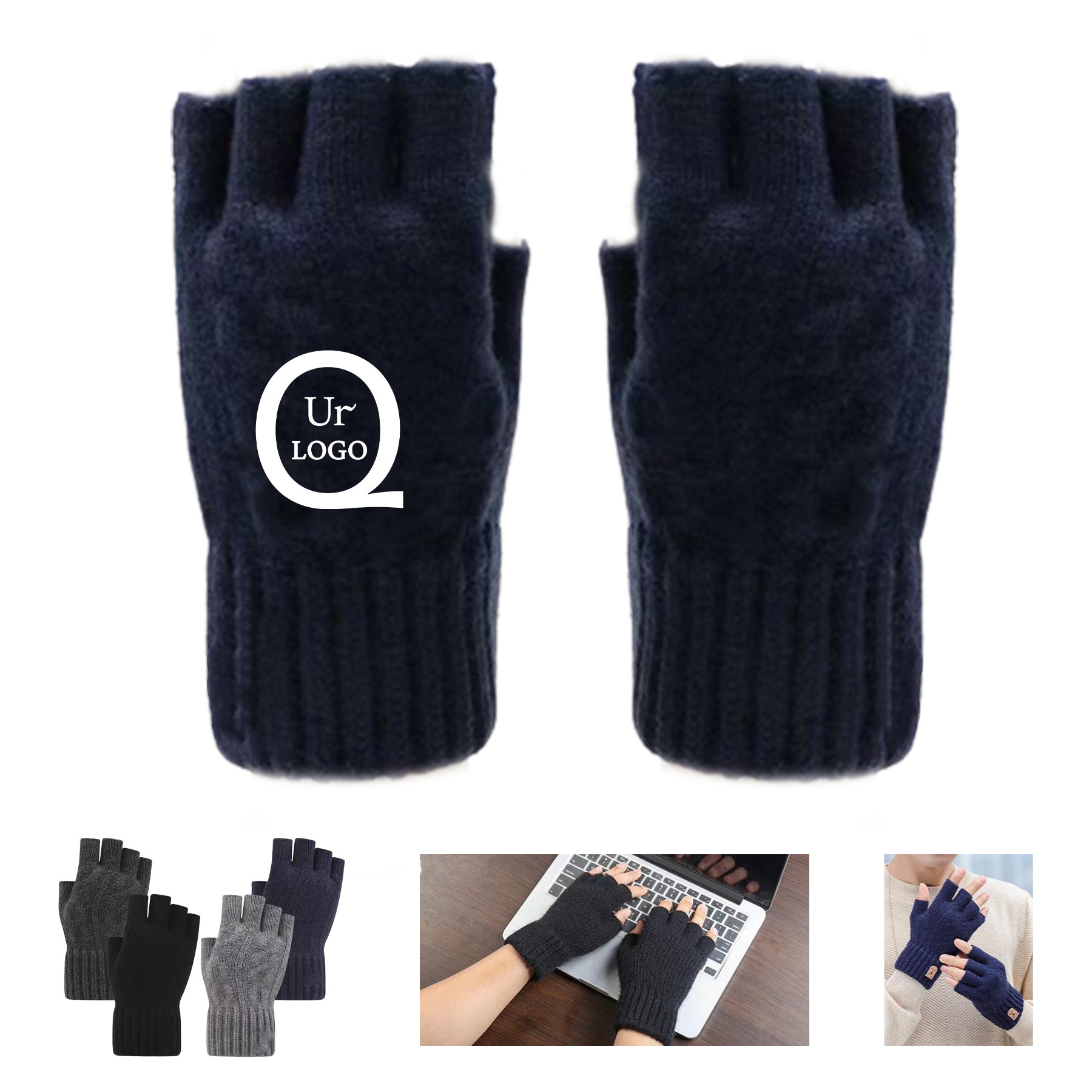 Knit Fingerless Gloves
