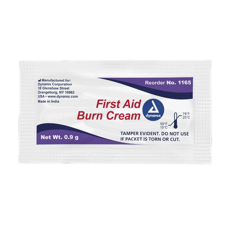 First Aid Burn Cream - Single Use Packets 0.9g 1