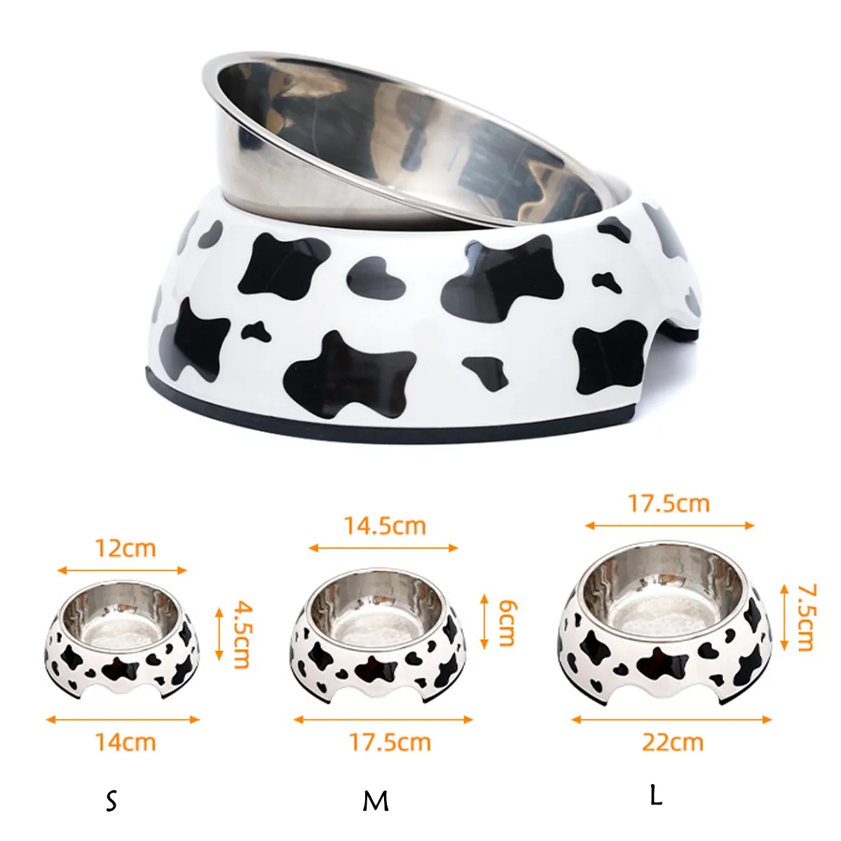 Printed Pet Dog Cat Food Feeding Bowl 4
