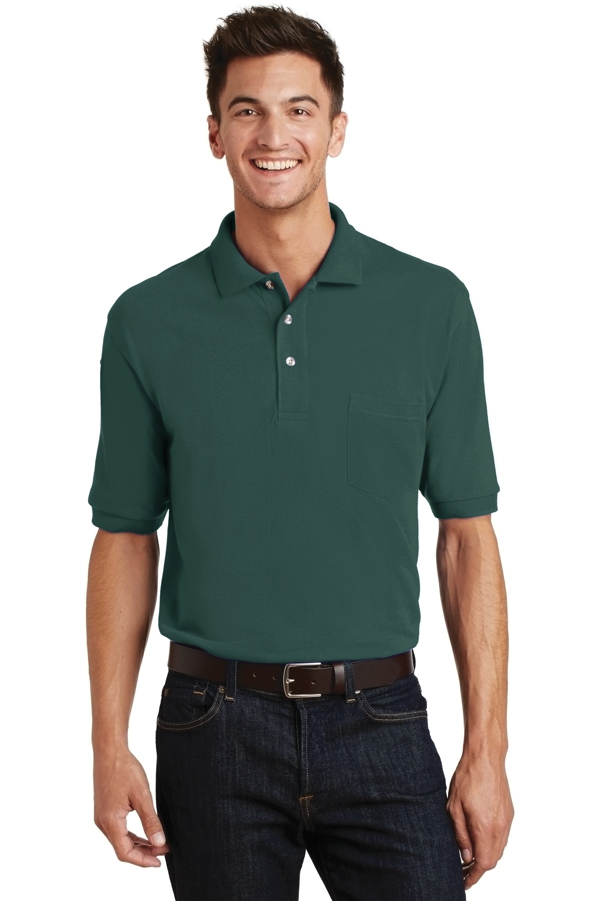 Port Authority Heavyweight Cotton Pique Polo with Pocket. K420P 56