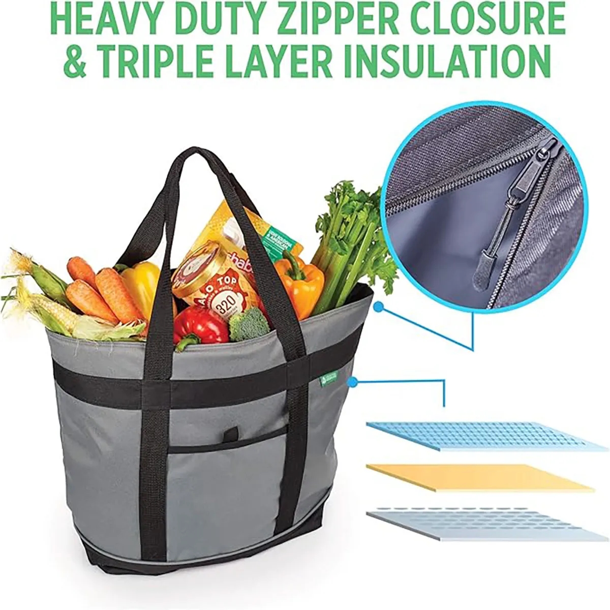 Premium Cooler Large Foldable Insulated Shopping Bag 4