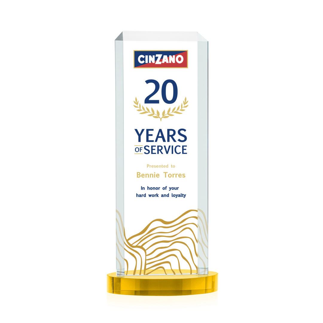 Dalton VividPrint™ Award on Alberton Base - Gold 3