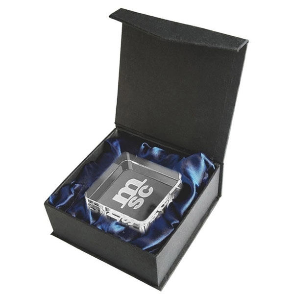 Crystal Glass Square Paperweights 2