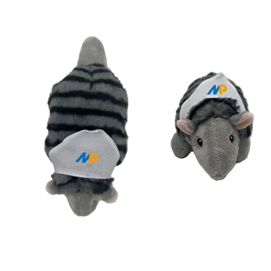 8" Armadillo Extra Soft Stuffed Toy with Bandanna 2