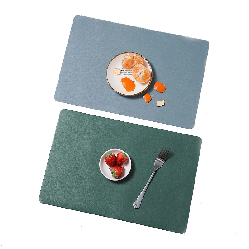 Two Color Nordic Leather Mat MOQ 100PCS 5