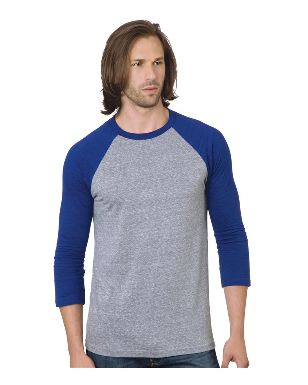 Unisex Triblend Three-Quarter Sleeve Raglan T-Shirt - 9525 8