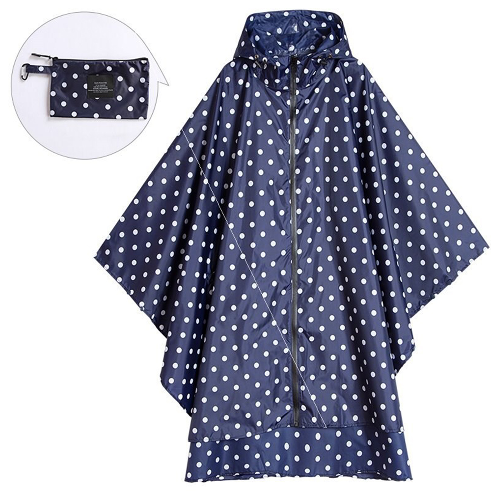 Rain Poncho Jacket Coat Hooded 1