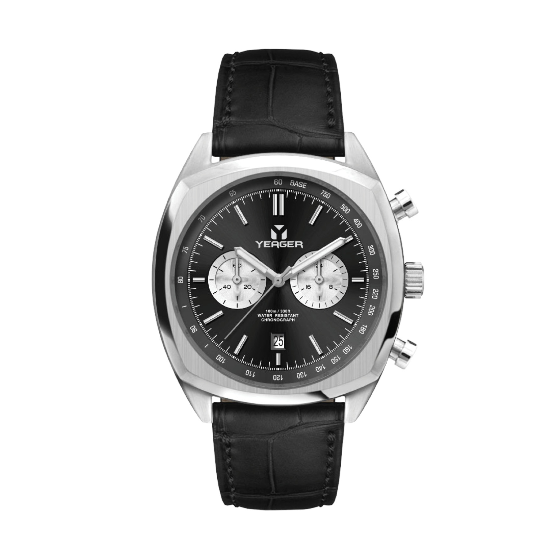 42MM, SS, SILVER CASE, CHRONO MVT, DTE 3