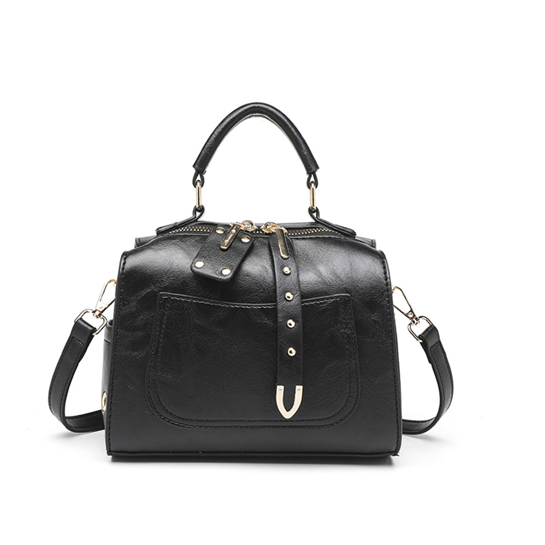 Pu Leather rivet Crossbody Bag for Women Offers Zipper 4
