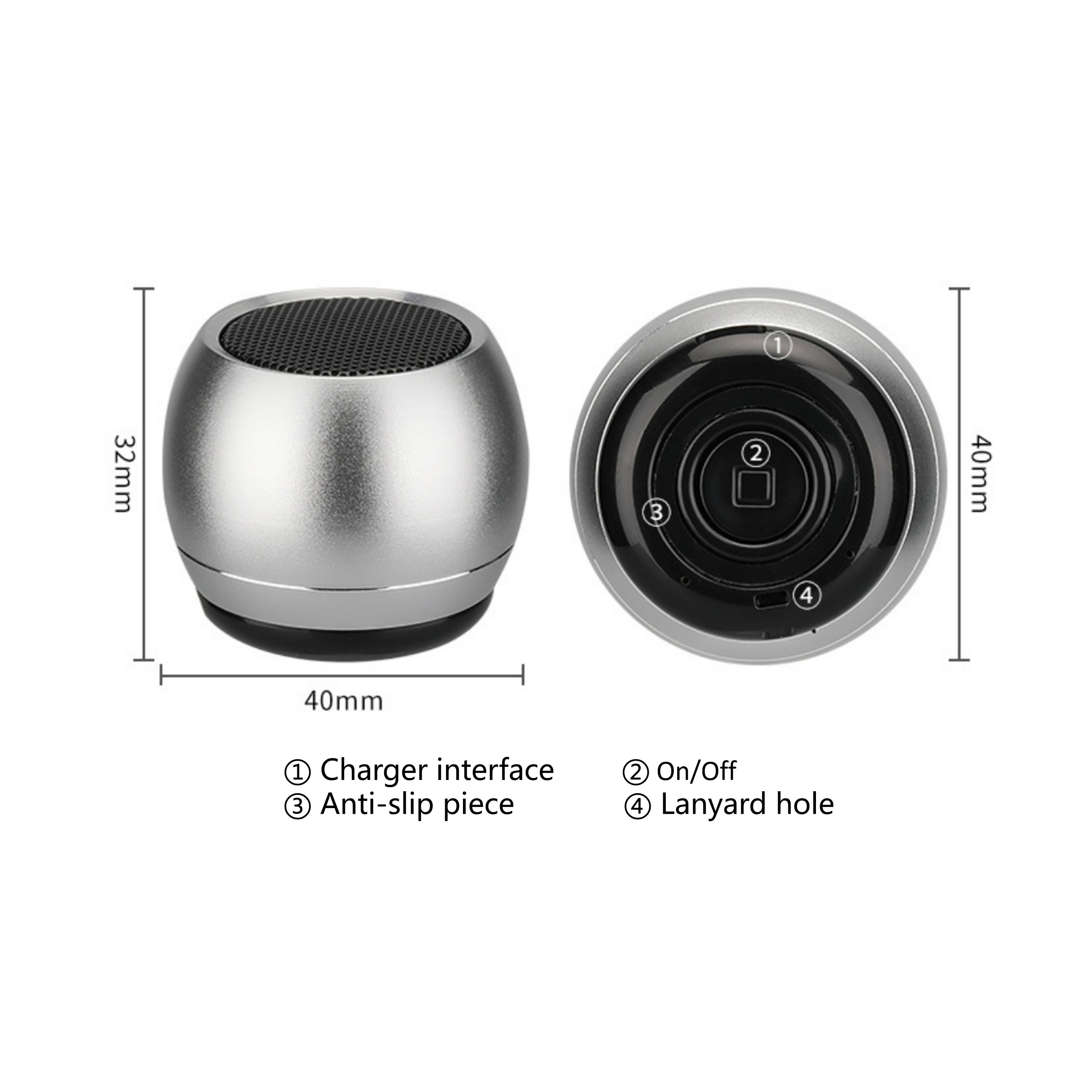 Mini Metal Wireless Speaker (direct import) 4