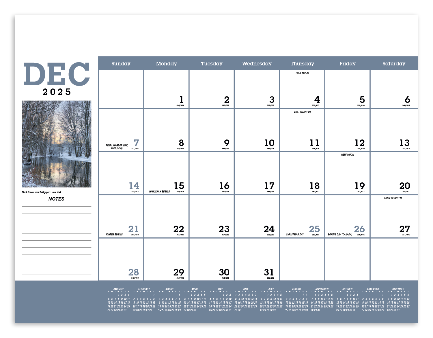 Triumph® Calendars Scenic Desk Pad 44