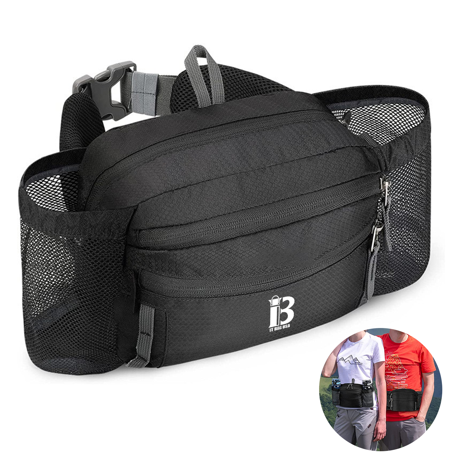 Large Hiking Pack with Two Water Bottle Holders 11