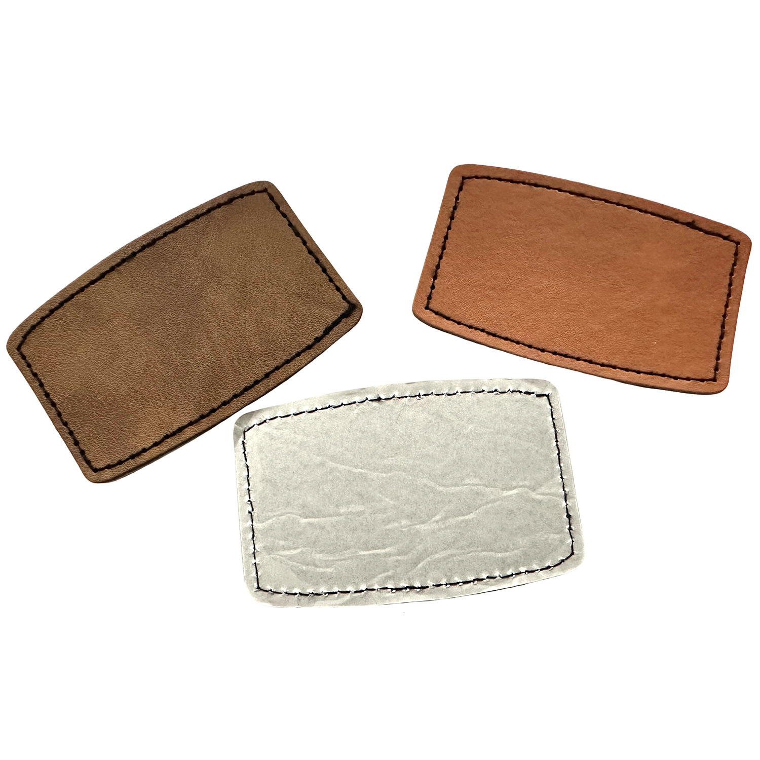 Rectangle Shape Leatherette Patch 2