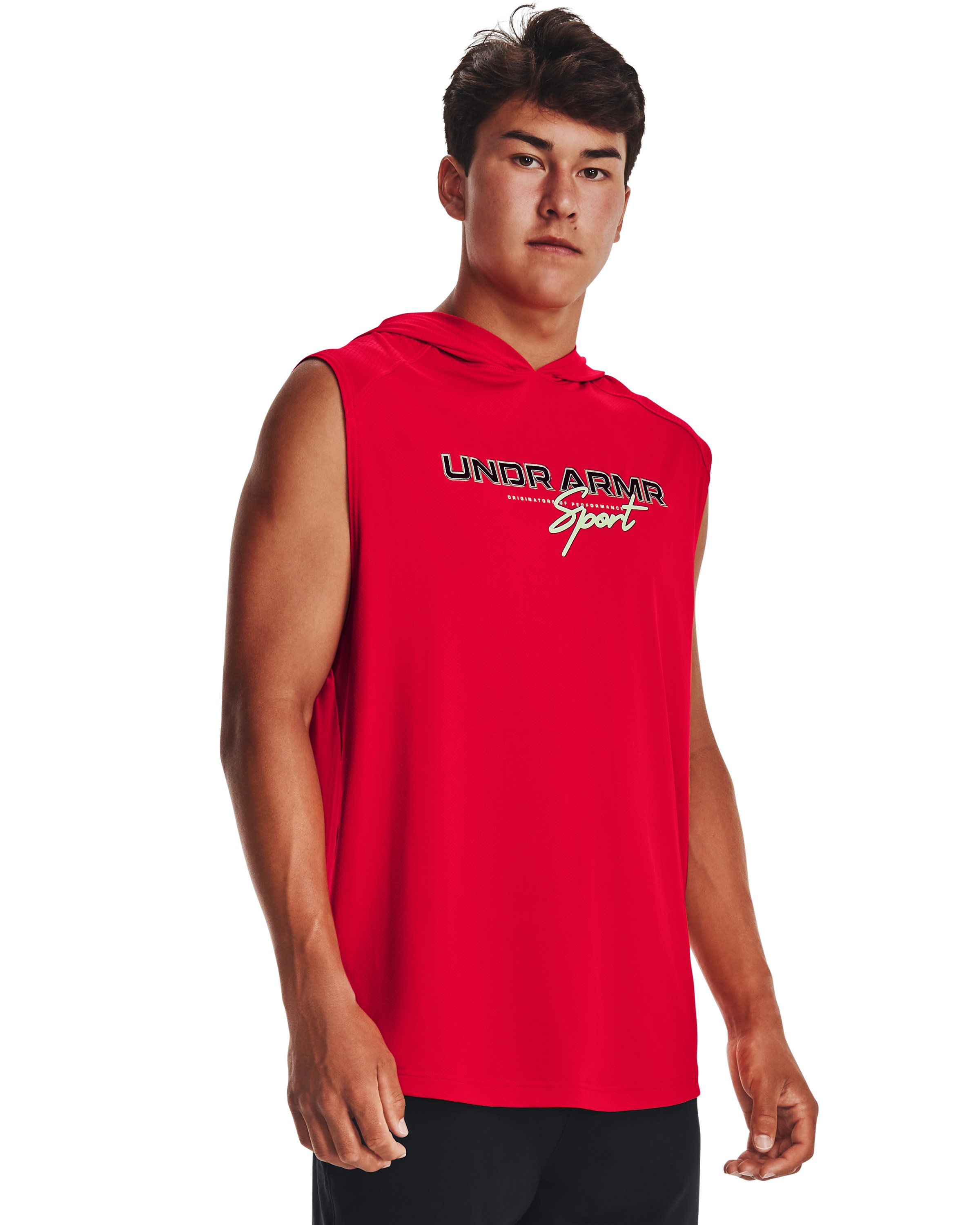 UA Mesh Sport Men's Sleeveless Hoodie, custom hoodie or sweatshirt with logo imprint 4