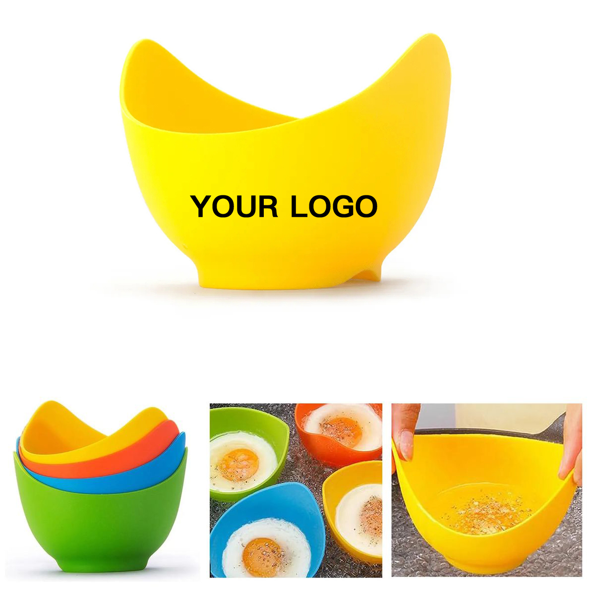 Reusable Silicone Egg Cups for Kitchen 2