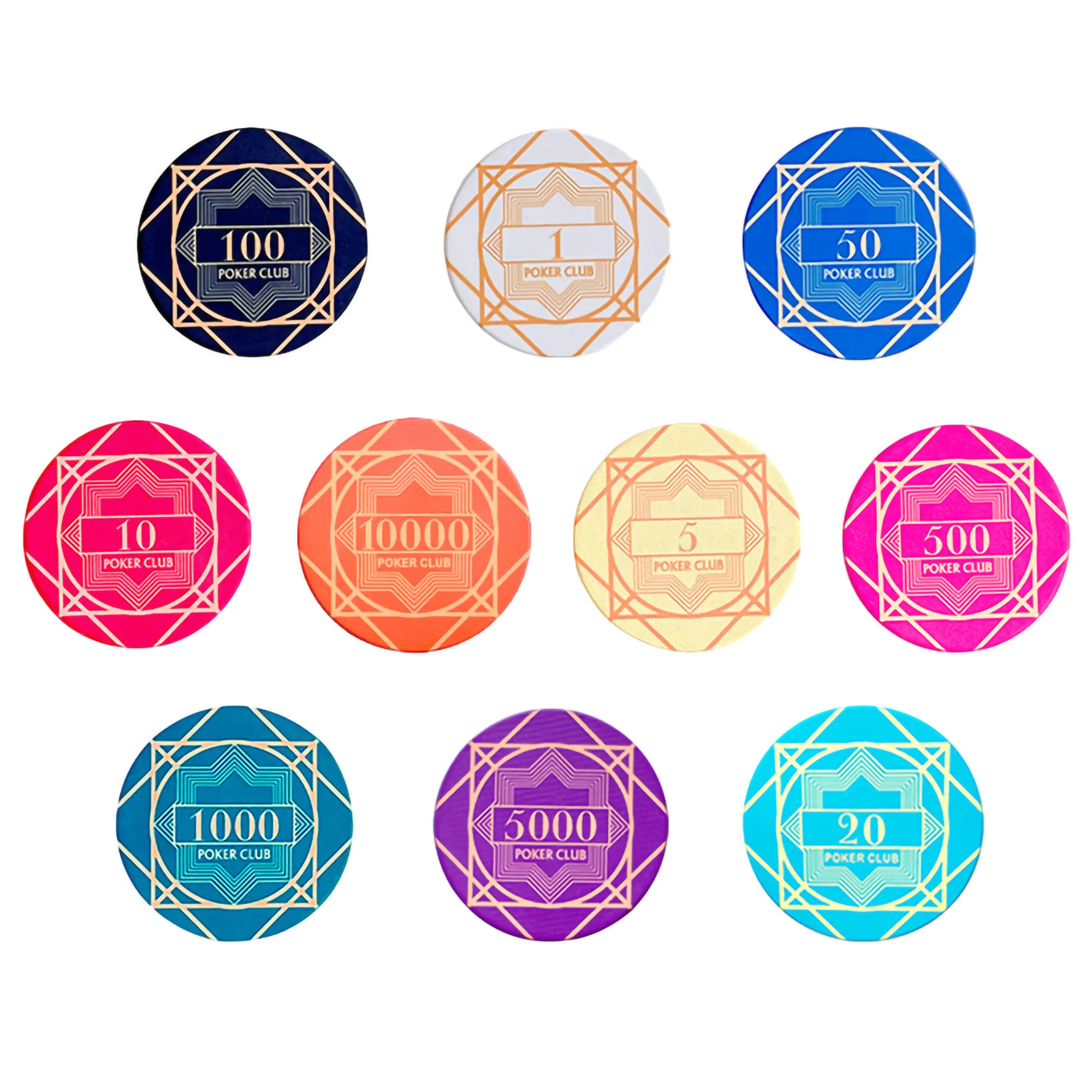 Custom Casino Poker Ceramic Chips 1
