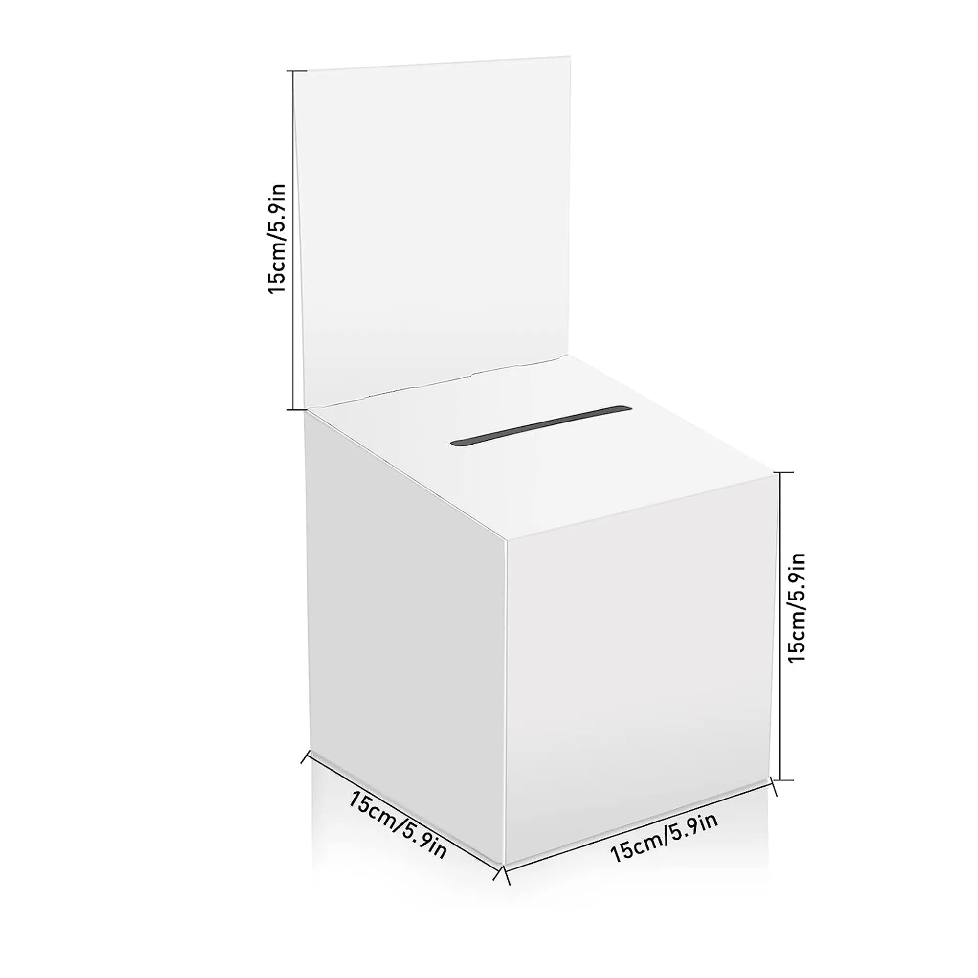 MOQ 20pcs 6" Multi-Color Voting Corrugated Ballot Box 2