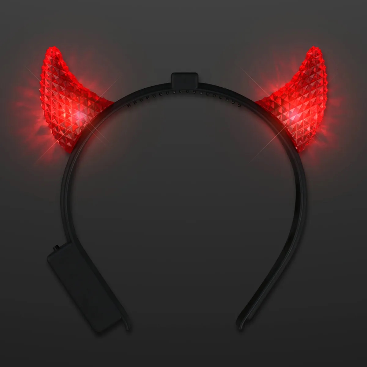 Light Up Facetted Horns LED Headbands 10