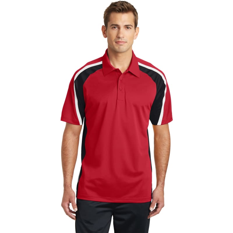 Sport-Tek Tricolor Micropique Sport-Wick Polo. 9
