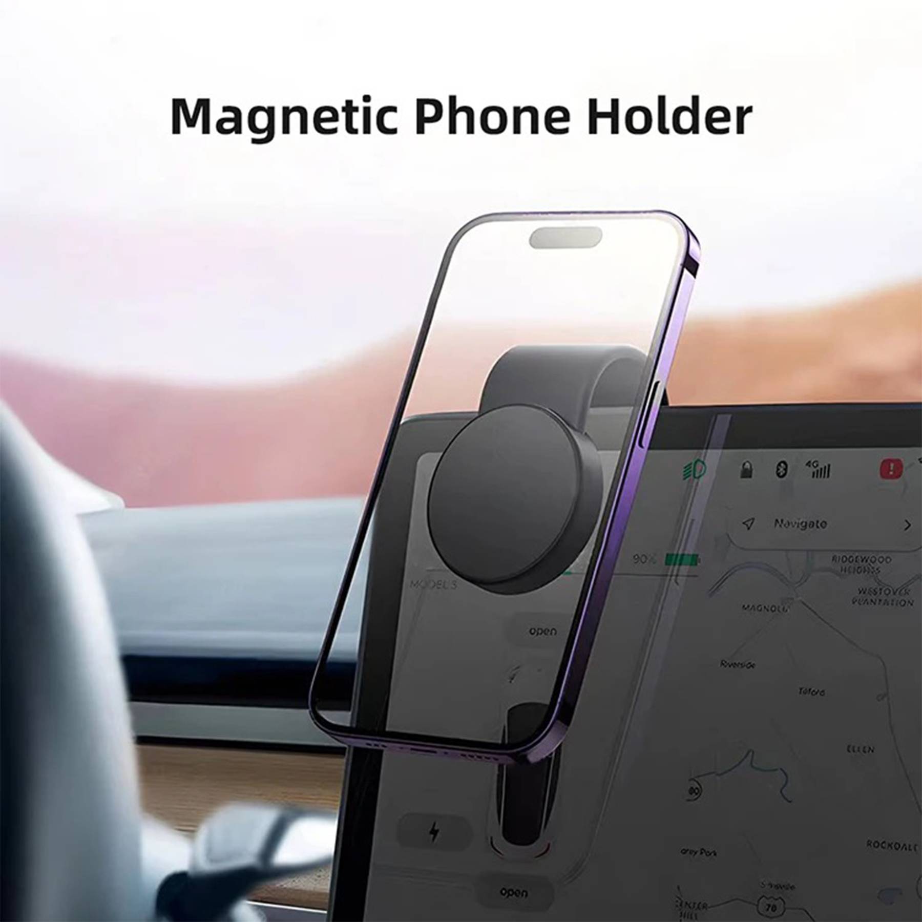 Magnetic car mobile phone holder 2