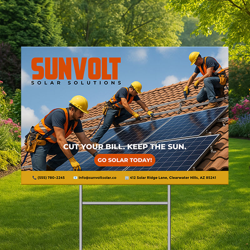 Custom 24" X 36" Yard Signs 9