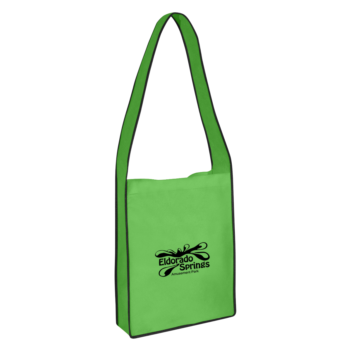 Non-Woven Messenger Tote Bag With Hook And Loop Closure 4
