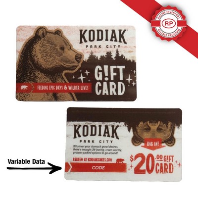 Laminated Personalized Name Badge/Tag (2.125"x3.375") Rectangle 1