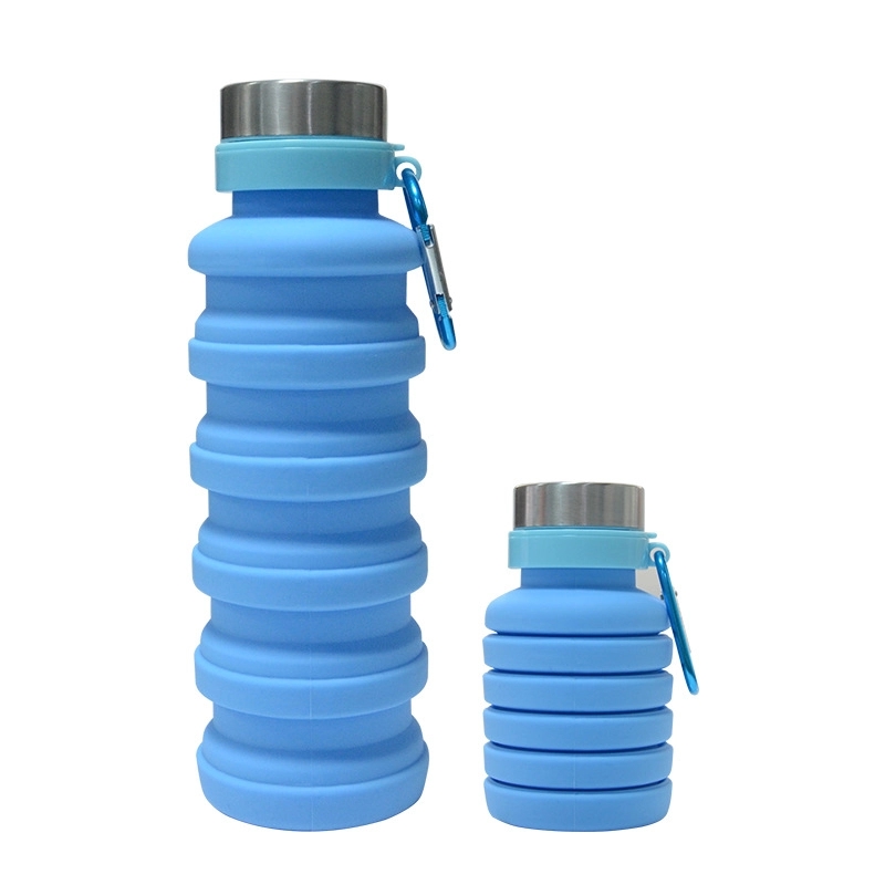 18 oz Silicone Bottle With Key Chain 5
