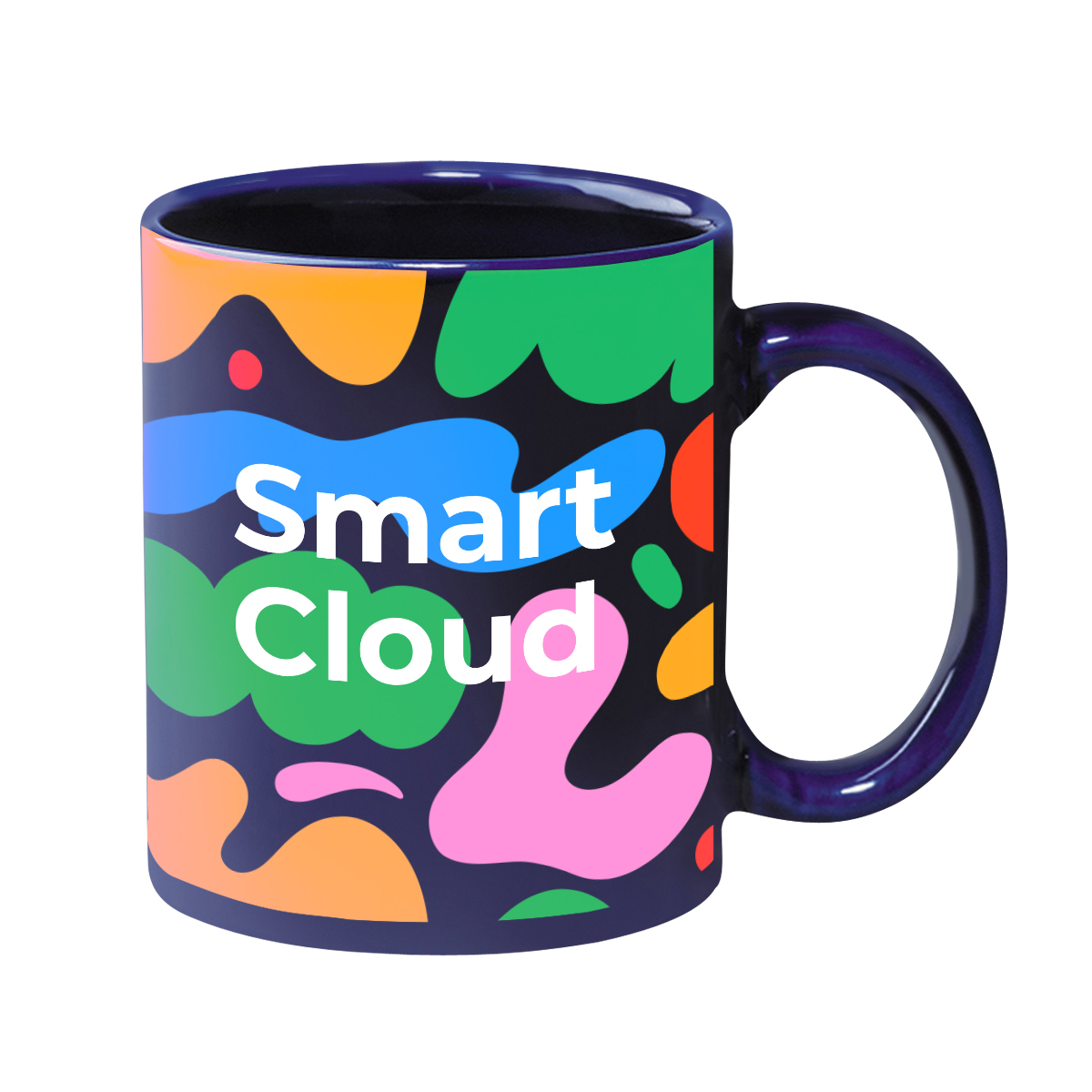11 Oz. Full Color Hughes Stoneware Mug With C-Handle 2