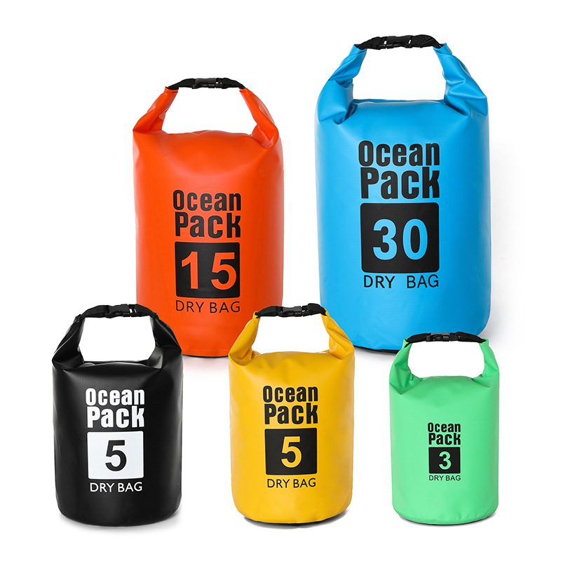 Waterproof Roll Top Compression Stuff Sack Swimming Drying Bag for Kayaking Beach Rafting Boating Hi 3