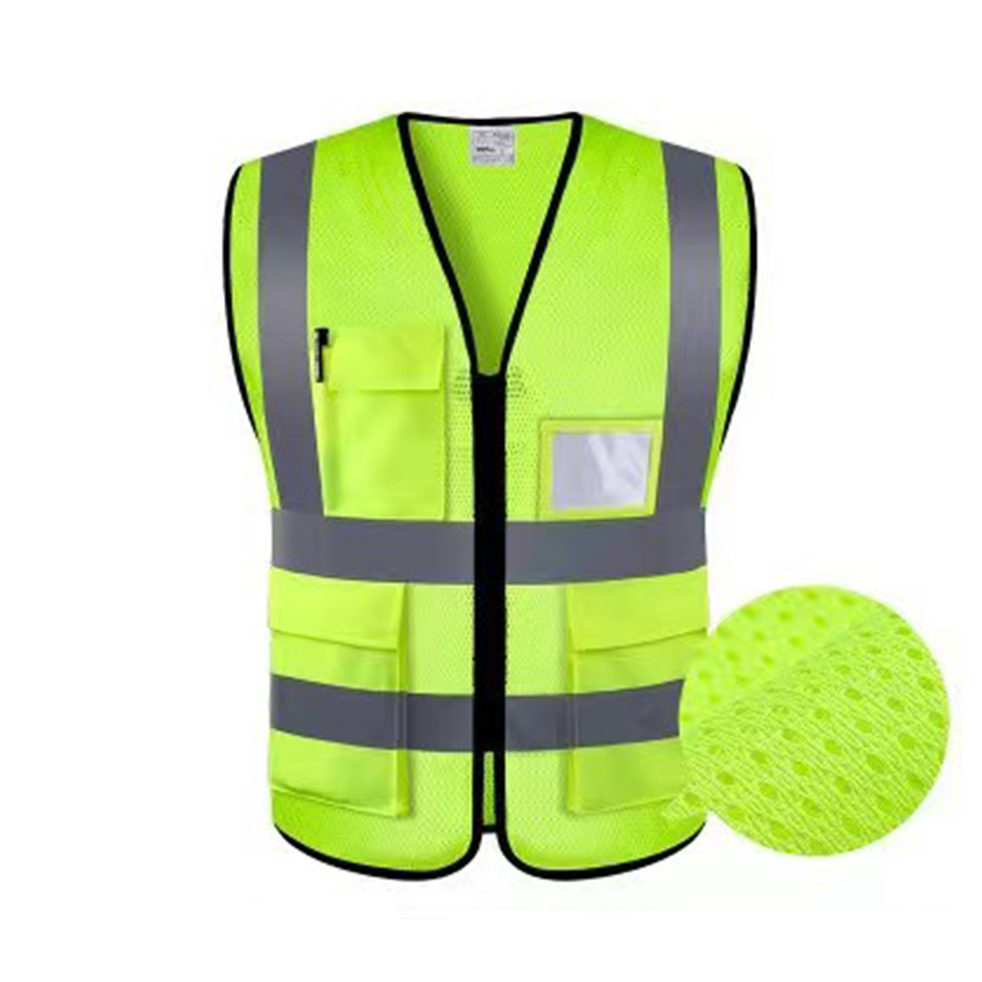 Other Organic Material Custom Reflective Vest with Pockets 2