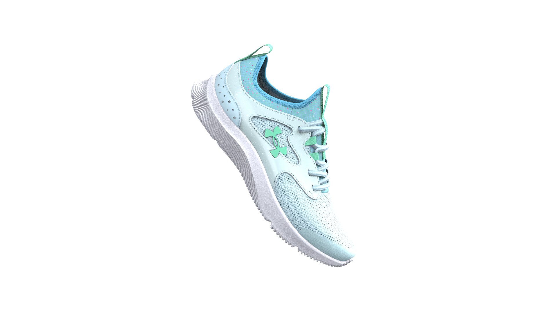 UA Infinity 2.0 AL Printed Girls' Pre-School Running Shoes, custom youth shirt with logo imprint 4