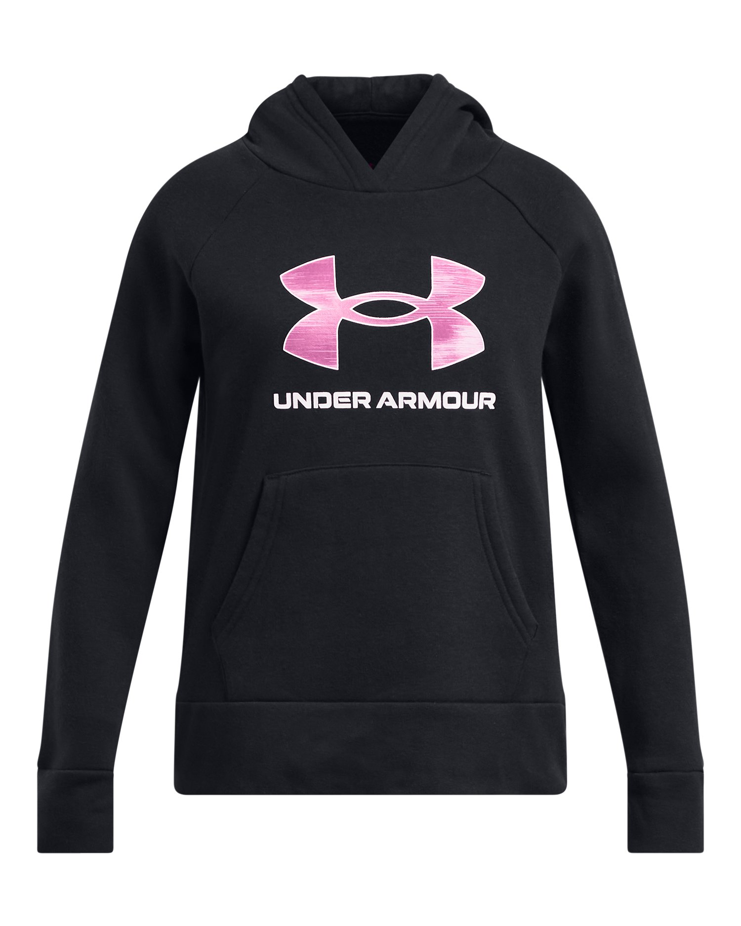 UA Rival Fleece Big Logo Print Fill Girls' Hoodie 5