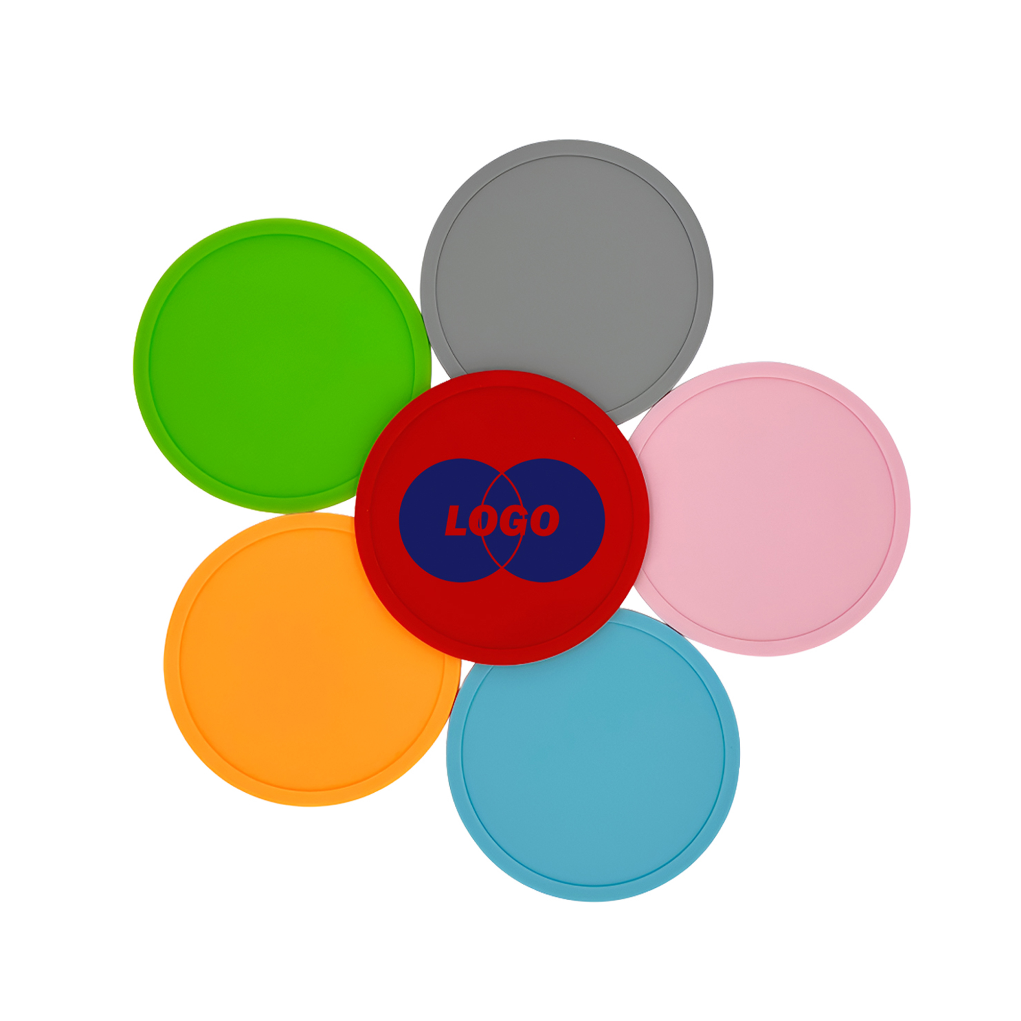 MOQ50 Custom Silicone Waterproof Drink Coaster 2