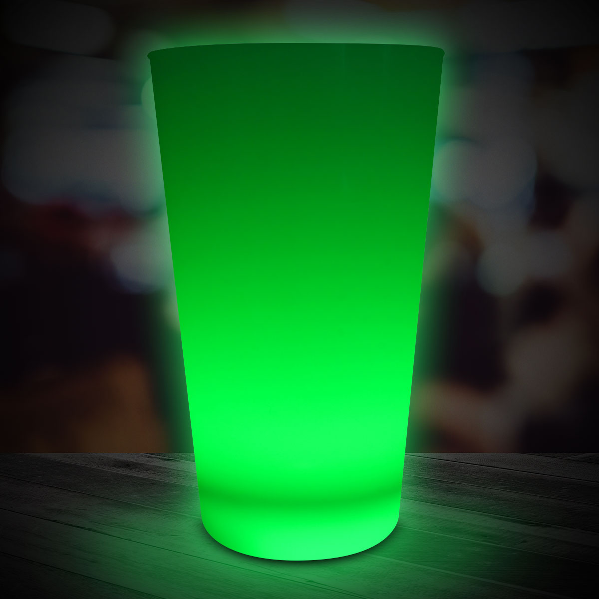 LED Glow Light Up Neon Look 16 oz Pint Glass 5