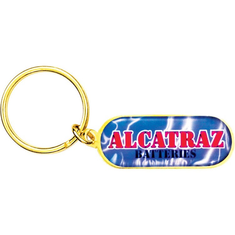 Vibraprint® Bright Gold Keytag (3/4" x 1-3/4") 1