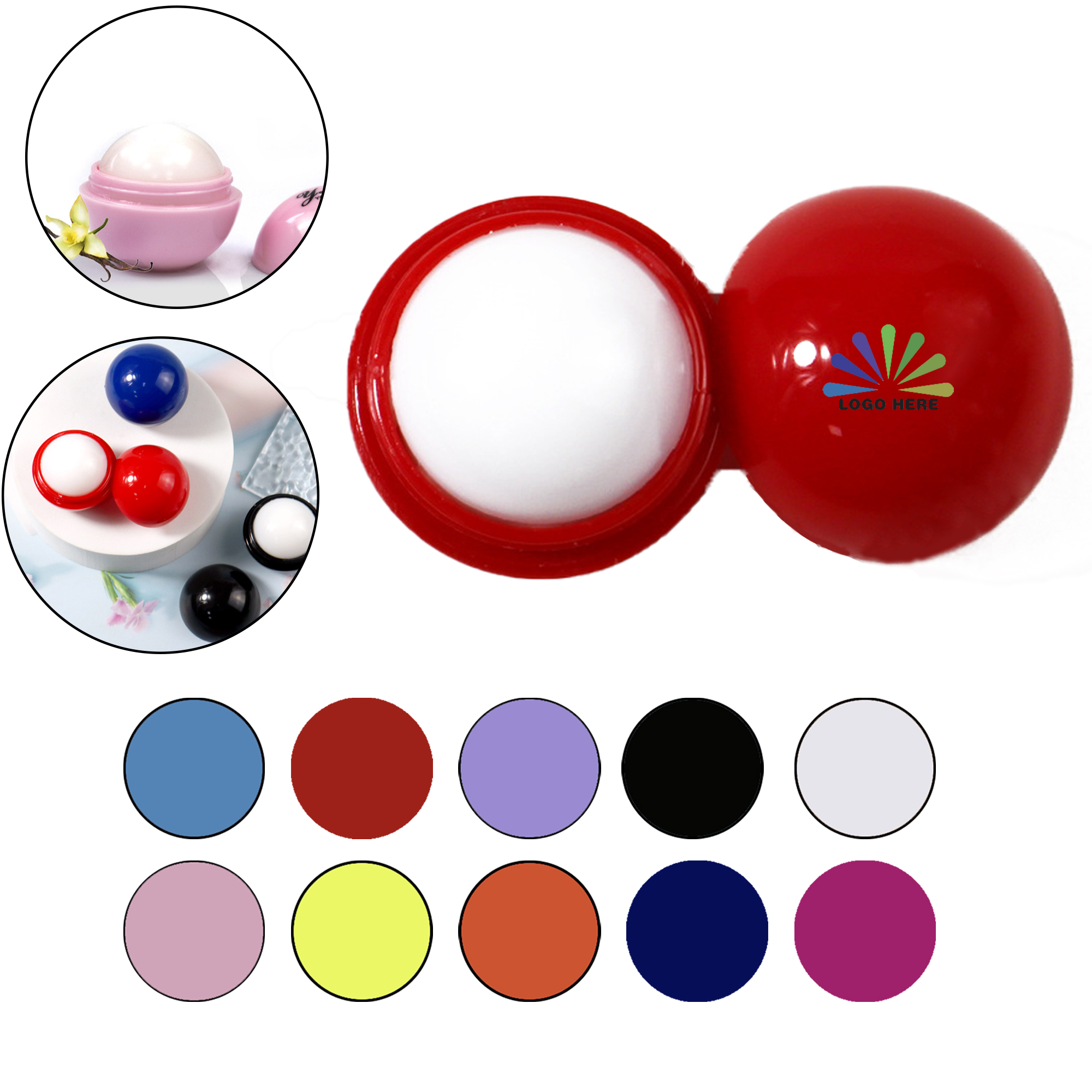Fruit-Scented Sphere Lip Moisturizer 2