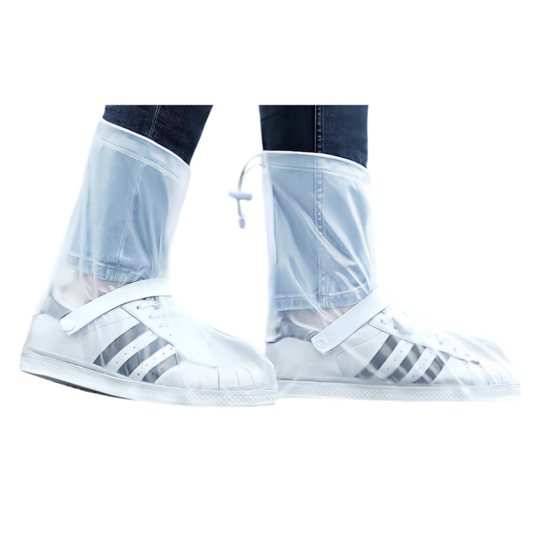Cycling Shoe Cover Anti Slip In Rainy Days Easy To Wear With Zipper 4