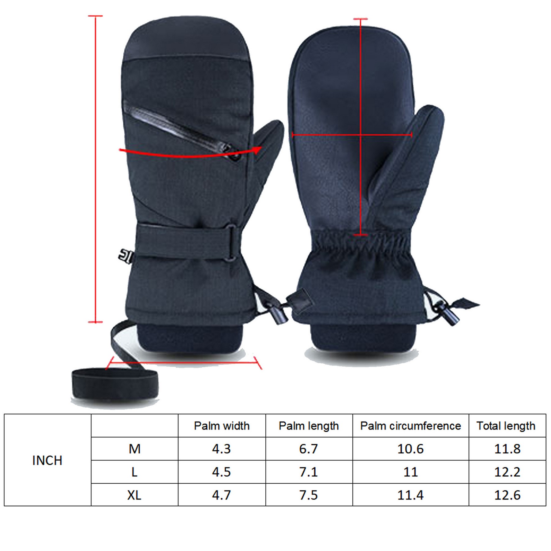 Waterproof Touch Screen Warm Ski Gloves 2