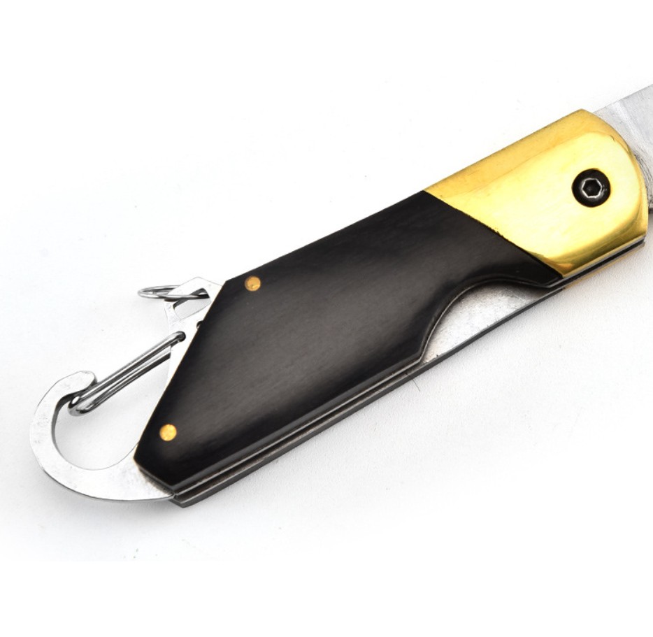 Stainless Steel Folding Pocket Knife with Key Chain 3