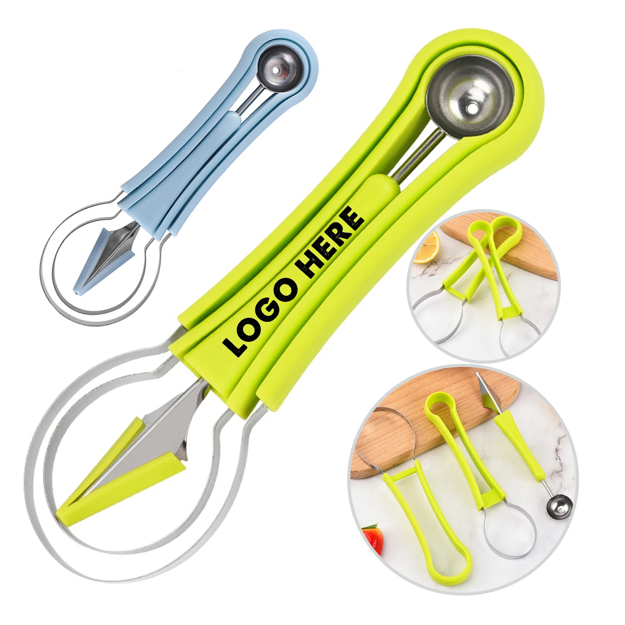 Stainless Steel Watermelon Slicer Fruit Carving Tool Set 3